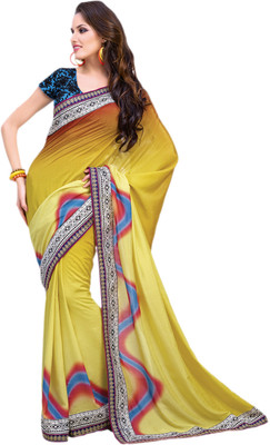 

Vishal Solid Fashion Georgette Saree(Yellow)