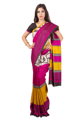 

Sunaina Printed Daily Wear Synthetic Saree(Multicolor)