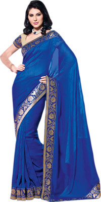 

Vishal Printed Fashion Georgette Saree(Blue)