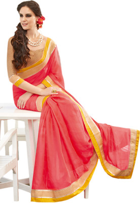 

Vishal Printed Fashion Chiffon Saree(Beige), Orange