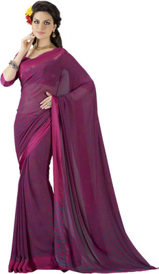 

Suvastram Printed Fashion Georgette Saree(Pink)