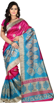 Vastrakala Printed Bollywood Art Silk Saree(Multicolor) available at flipkart for Rs.440