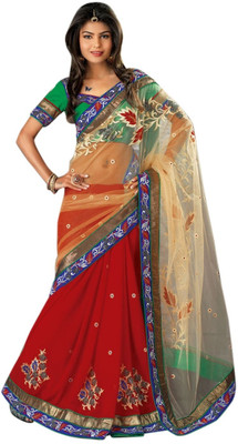 54% OFF on Triveni Self Design Lehenga Saree Georgette Saree(Red) 54% OFF on Triveni Self Design Lehenga Saree Georgette Saree(Red)