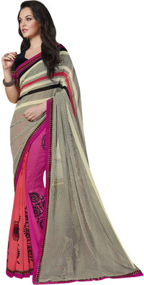 

Vishal Solid Fashion Georgette Saree(Multicolor)