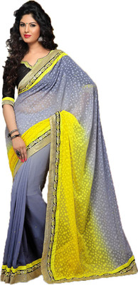 

Party Wear Dresses Embroidered Fashion Net Saree(Multicolor)