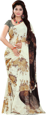 

Khushali Self Design, Printed Fashion Georgette Saree(Beige, Black, Multicolor)