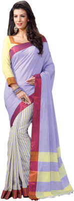 

M.S.Retail Printed Fashion Handloom Cotton Saree(Multicolor)