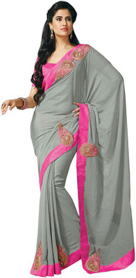 

Indian Wear Online Printed Fashion Pure Chiffon Saree(Multicolor), Multicolor435