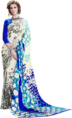 

Gaurangi Creations Printed Fashion Crepe Saree(Multicolor)