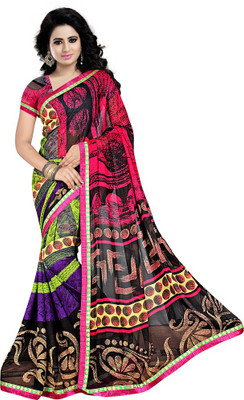 

Party Wear Dresses Printed Fashion Chiffon Saree(Multicolor)