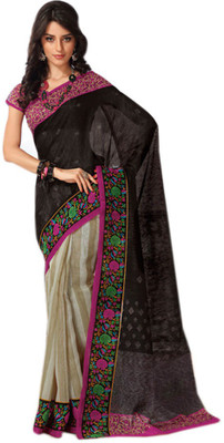 

Indian Wear Online Printed Fashion Pure Chiffon Saree(Multicolor)