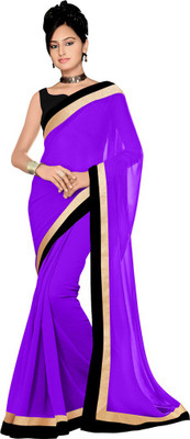 

Party Wear Dresses Solid Fashion Chiffon Saree(Magenta), Margenta