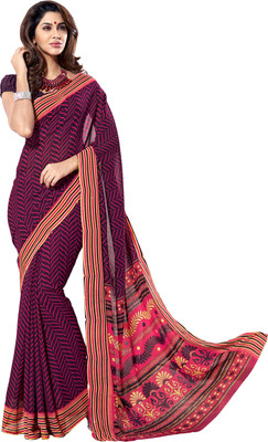 

Khushali Self Design, Printed Fashion Georgette Saree(Purple, Pink), Pink;purple
