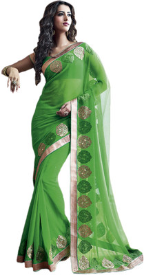 

Vishal Printed Fashion Chiffon Saree(Green)