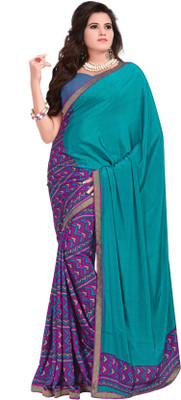 

Khushali Self Design, Printed Fashion Art Silk, Crepe Saree(Multicolor)