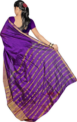 

Party Wear Dresses Printed Fashion Art Silk Saree(Purple)