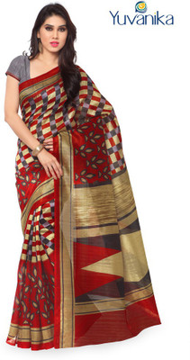 

Sunaina Printed Bhagalpuri Art Silk Saree(Multicolor)