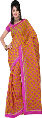 

Ansu Fashion Printed Fashion Art Silk Saree(Pink)