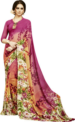 

Khushali Self Design, Printed Fashion Georgette Saree(Multicolor)