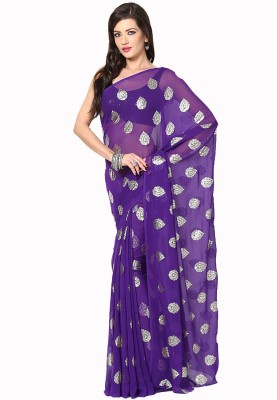 

Soundarya Printed Daily Wear Chiffon Saree(Purple)