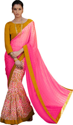

Khushali Self Design, Printed Fashion Georgette, Crepe Saree(Pink, Yellow, Multicolor), Multicolor;pink;yellow