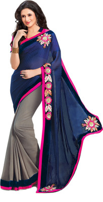 

Ridham Sarees Self Design Fashion Handloom Georgette Saree(Multicolor)