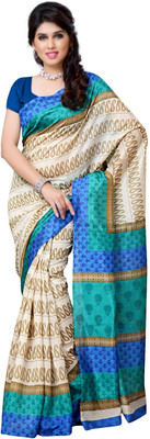

JTInternational Printed Chanderi Handloom Art Silk Saree(Multicolor)