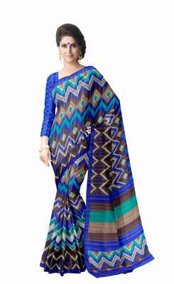 

Suvastram Geometric Print Daily Wear Art Silk Saree(Multicolor)