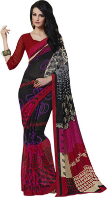 

Vishal Solid Fashion Georgette Saree(Multicolor)