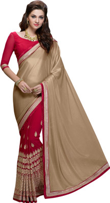 

Brijraj Embellished Fashion Georgette Saree(Pink, Brown), Brown;pink