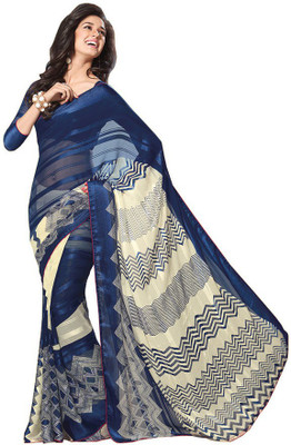 

Indian Wear Online Printed Fashion Pure Chiffon Saree(Multicolor)