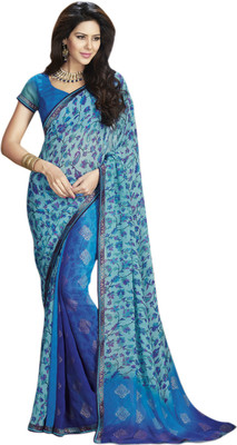 

Vishal Printed Fashion Chiffon Saree(Blue)