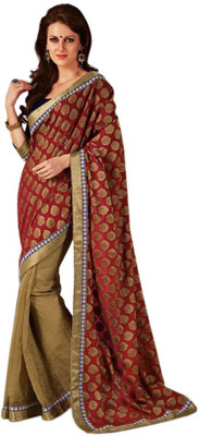 

Indian Wear Online Printed Fashion Pure Chiffon Saree(Multicolor), Multicolor344
