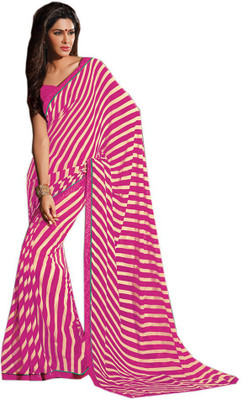 

Party Wear Dresses Printed Fashion Pure Chiffon Saree(Multicolor), Multicolor498