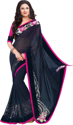 

Ridham Sarees Embroidered Fashion Handloom Georgette Saree(Multicolor)