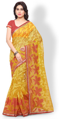 

Vishal Printed Fashion Net Saree(Yellow)