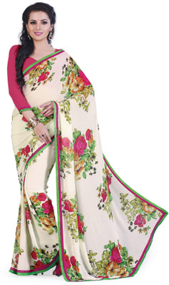 

Ridham Sarees Printed Fashion Handloom Chiffon Saree(Multicolor)