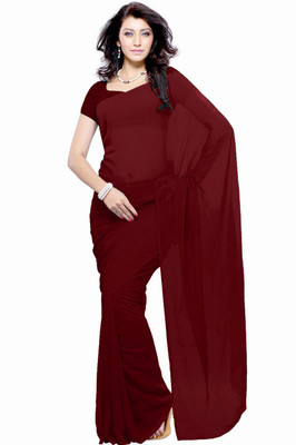 

Khushali Solid Fashion Georgette Saree(Maroon)