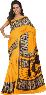 

Khushali Self Design, Printed Fashion Silk Saree(Yellow, Multicolor), Multicolor;yellow