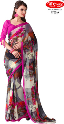 

Hi-Choice Printed Fashion Georgette Saree(Pink)