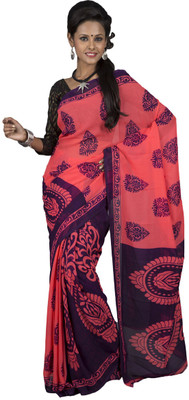 

Hawai Printed Fashion Georgette Saree(Multicolor)