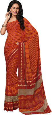 

Vishal Printed Fashion Chiffon Saree(Orange)