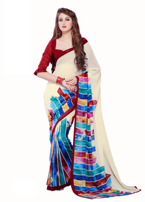 

Khushali Self Design, Printed Fashion Georgette Saree(Red, Beige, Multicolor), Beige;multicolor;red