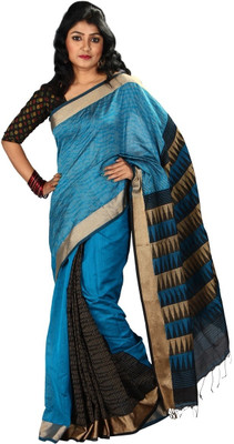 

Hawai Self Design Fashion Cotton Saree(Blue)