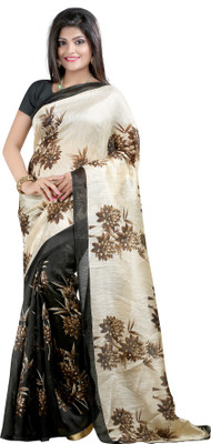 

Anushree Saree Printed Bhagalpuri Khadi Saree(Multicolor)