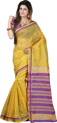 

Sanju Sarees Solid Fashion Art Silk Saree(Yellow)