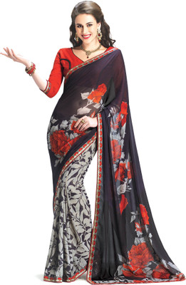 

Ridham Sarees Printed Fashion Handloom Georgette Saree(Multicolor)