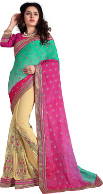 

Stylezone Embroidered Fashion Georgette Saree(Multicolor)