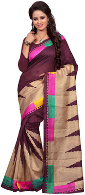 

Gunjan Creations Printed Fashion Printed Silk Saree(Pack of 2, Black)