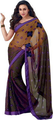 

Vishal Printed Fashion Chiffon Saree(Black)